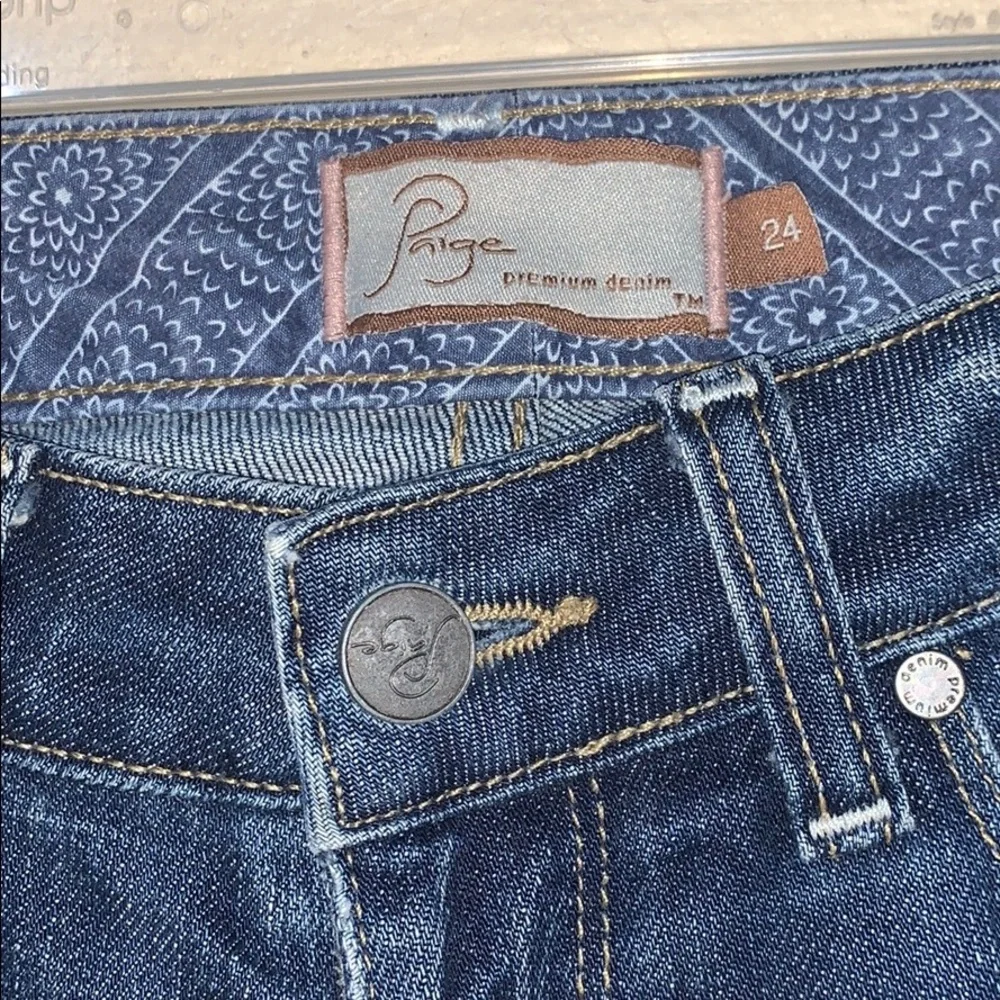 PAIGE Dark Wash Flare Jeans - Picture 8 of 8